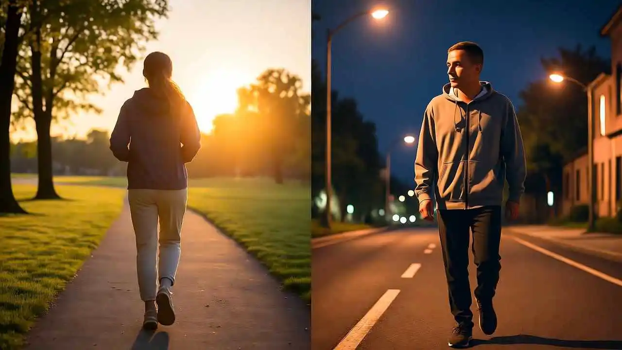 सुबह की सैर बनाम रात की सैर (Morning walk vs Night walk) – सेहत के लिए कौन बेहतर है