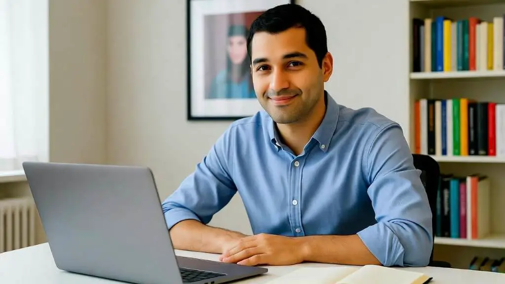 लैपटॉप पर ब्लॉग लिखता हुआ व्यक्ति, Blogging Tips for Beginners in Hindi 2. ब्लॉगिंग निच चुनने का फ्लो चार्ट, How to Choose Blog Niche 3. ब्लॉग मोनेटाइजेशन के तरीके दिखाता इन्फोग्राफिक, How to Make Money from Blog