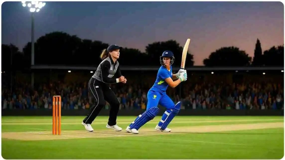 Australia Women vs New Zealand Women match action,Women’s cricket rivalry Australia New Zealand,Australia Women cricket team batting