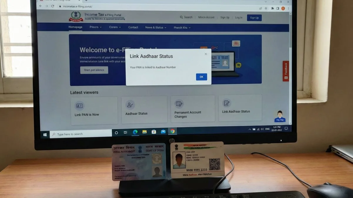 Aadhaar PAN Link Status क्या आपका पैन कार्ड बेकार हो गया है? ₹1000 पेनल्टी से बचे और प्रोसेस जानें