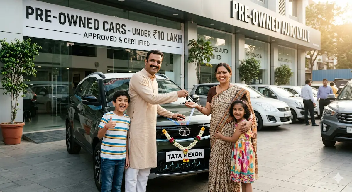 10 लाख से कम बजट में फैमिली के लिए बेहतरीन यूज्ड (सेकंड-हैंड) कारों का शानदार कलेक्शन।
